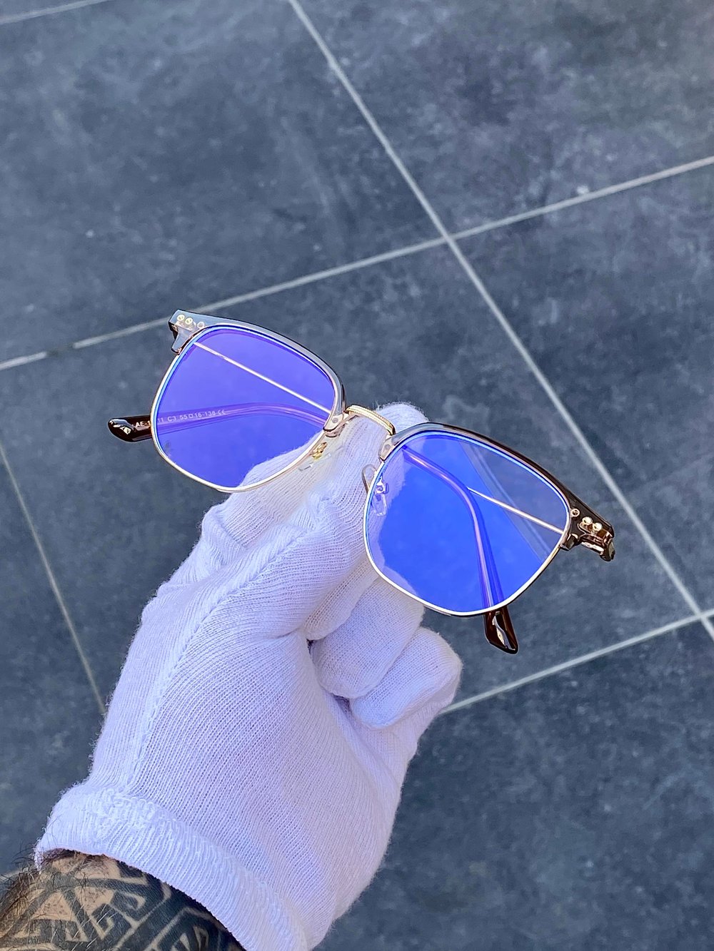 LEMY Kahve-Gold Blueblock Optik Uyumlu Gözlük
