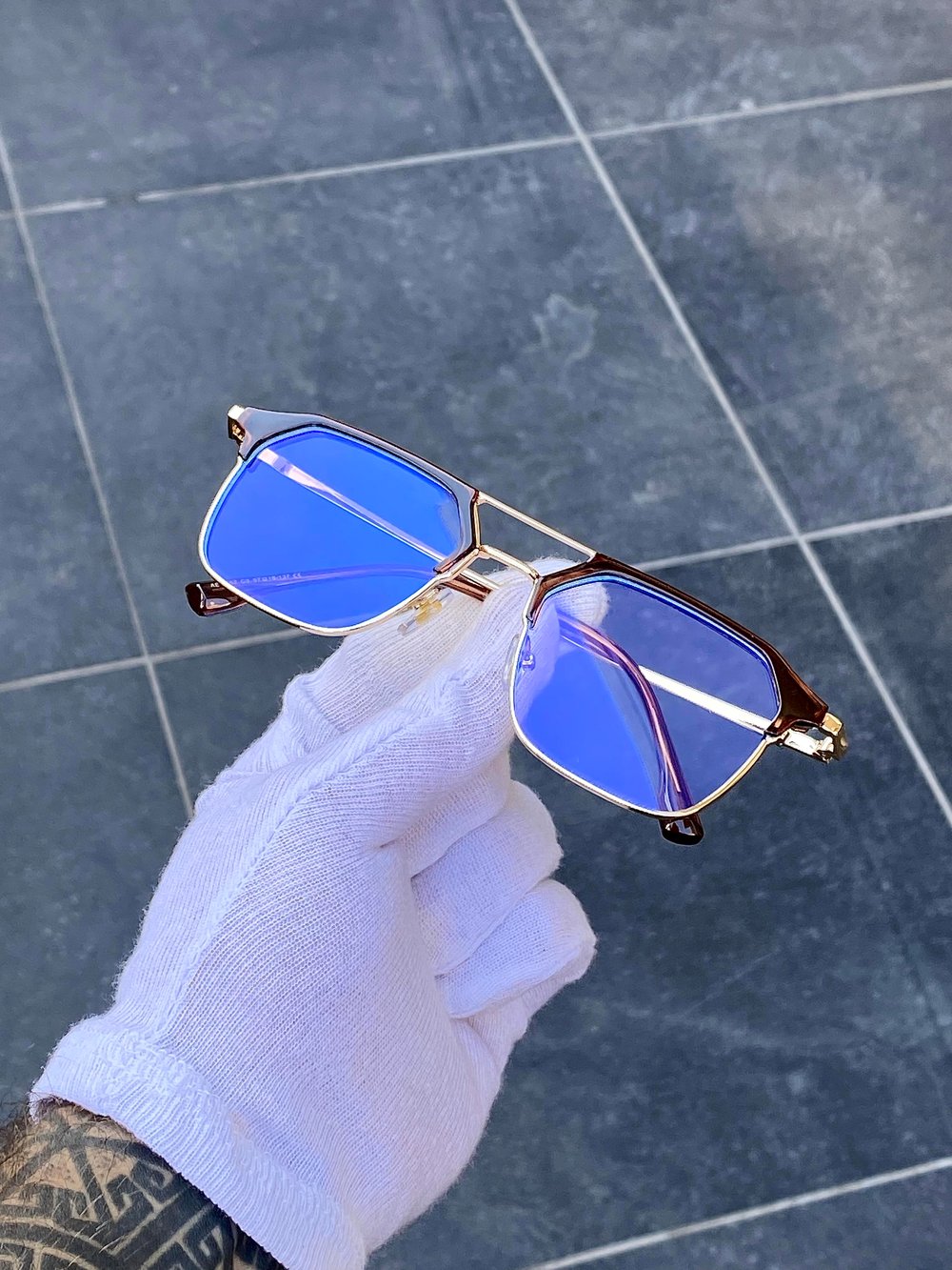 LIVO Kahve-Gold Blueblock Optik Uyumlu Gözlük