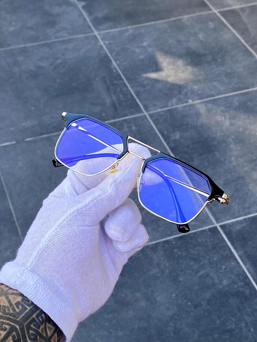 LIVO Siyah-Gold Blueblock Optik Uyumlu Gözlük
