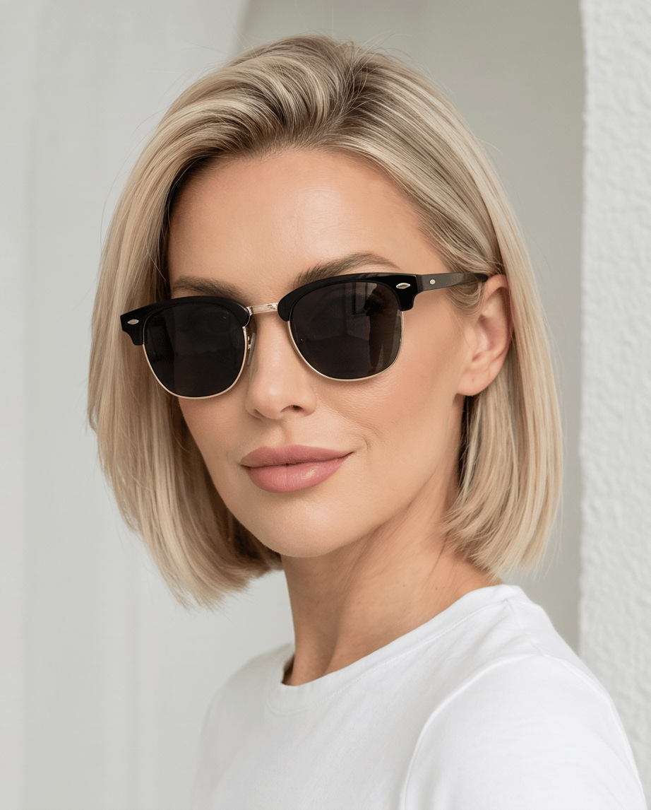 ROVIN - Gold Siyah UV-400 Korumalı Güneş Gözlüğü