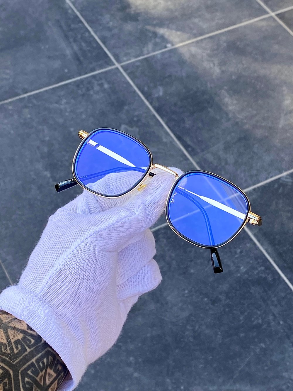 TYZA Siyah-Gold Blueblock Optik Uyumlu Gözlük