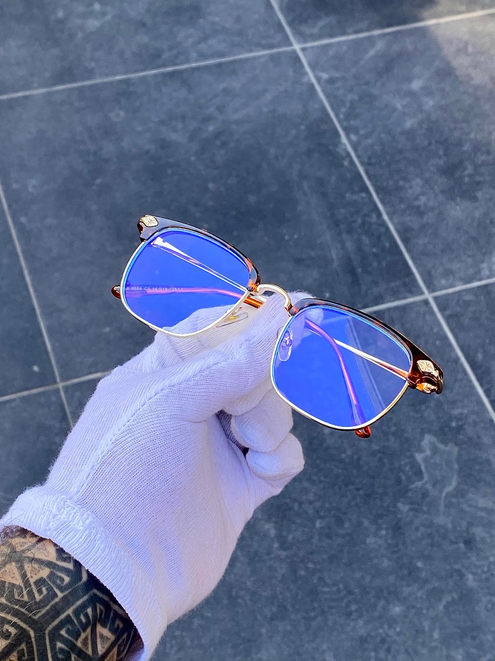 YEP Leopar-Gold Blueblock Optik Uyumlu Gözlük