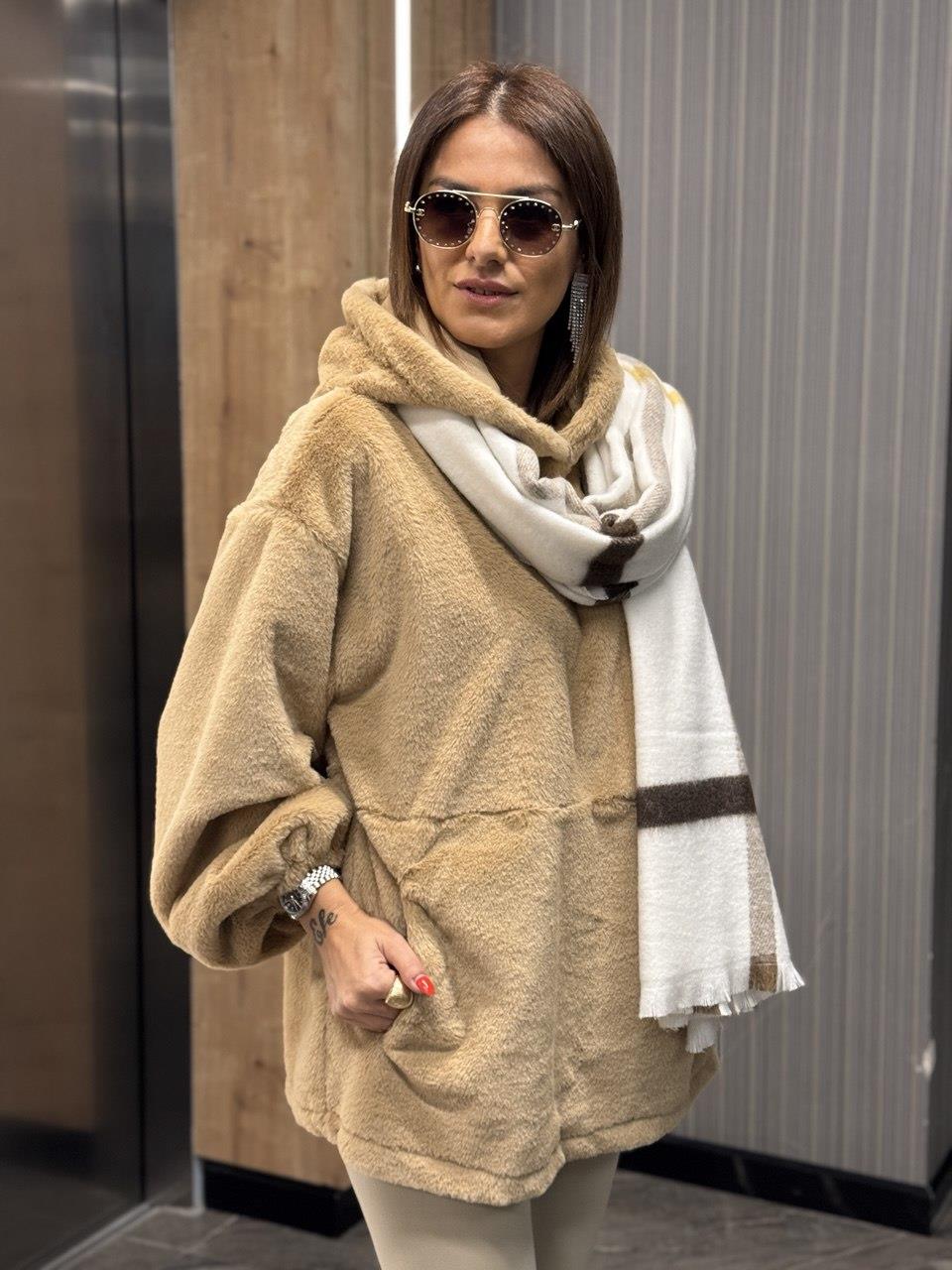 Peluş Sweat Vizon