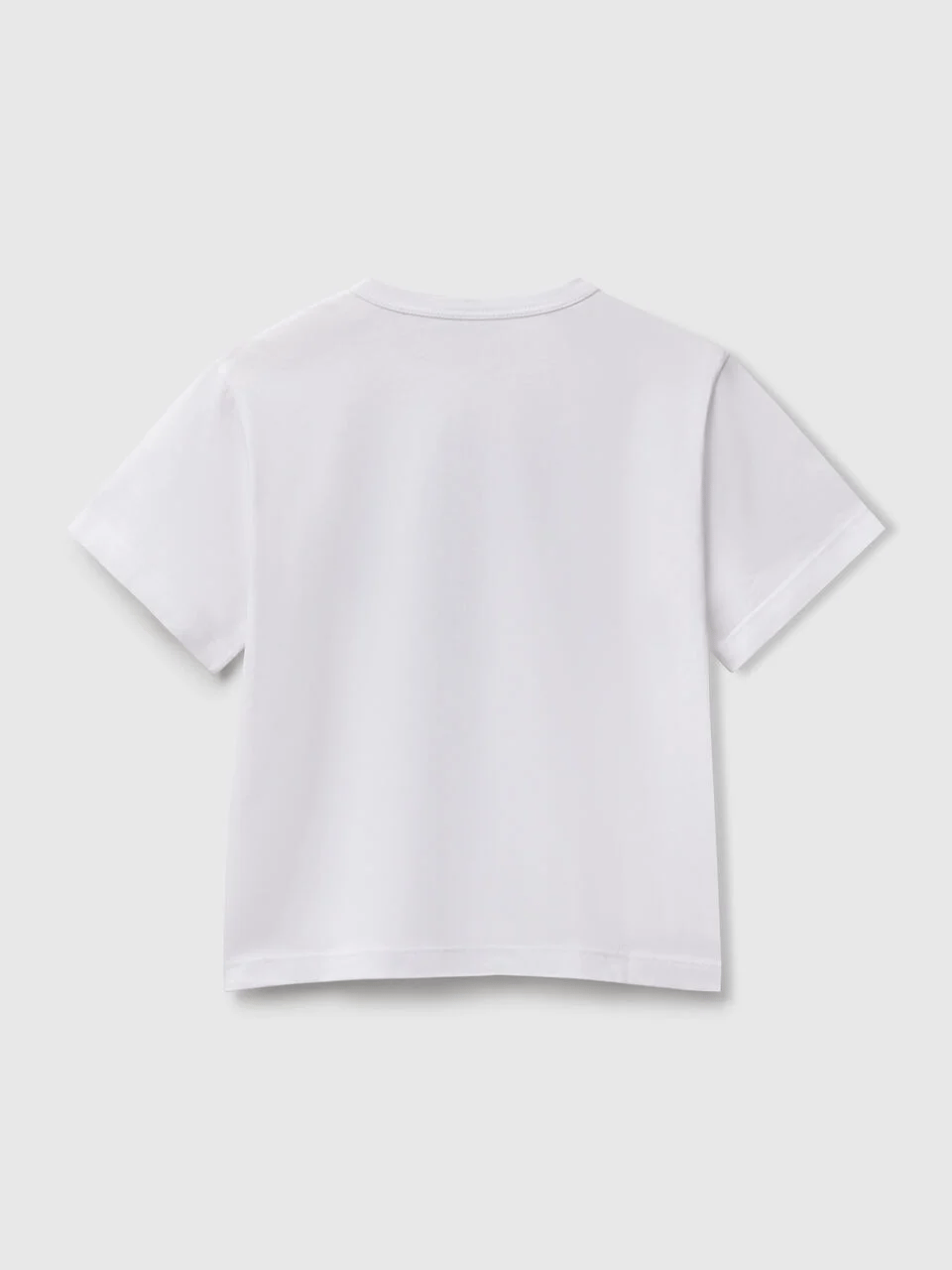 Benetton Erkek Çocuk Baskılı Tshirt 1-6 Yaş Beyaz
