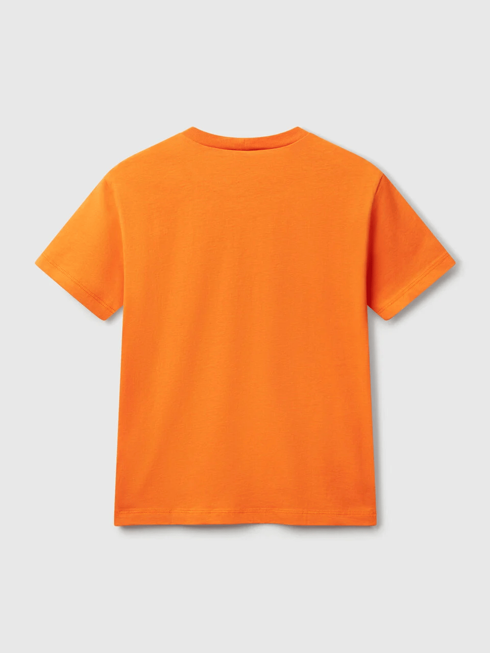Benetton Erkek Çocuk Baskılı Tshirt 6-14 Yaş Turuncu