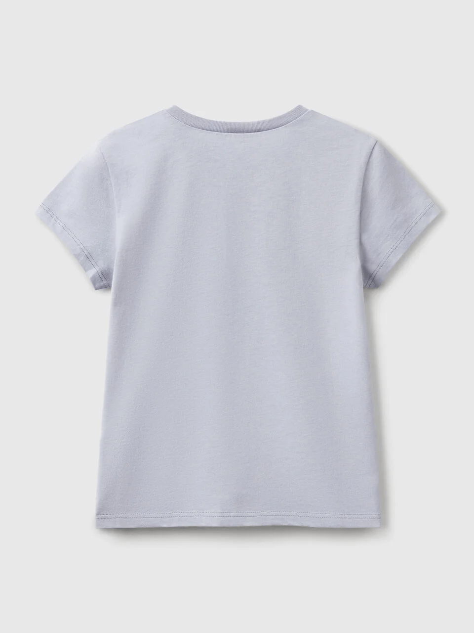 Benetton Kız Çocuk Baskılı Tshirt 6-14 Yaş Lila