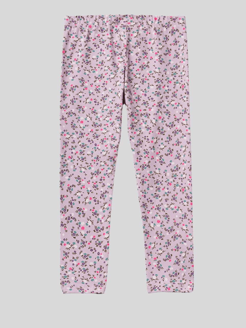 Benetton Kız Çocuk Desenli Tayt 1-6 Yaş Lila