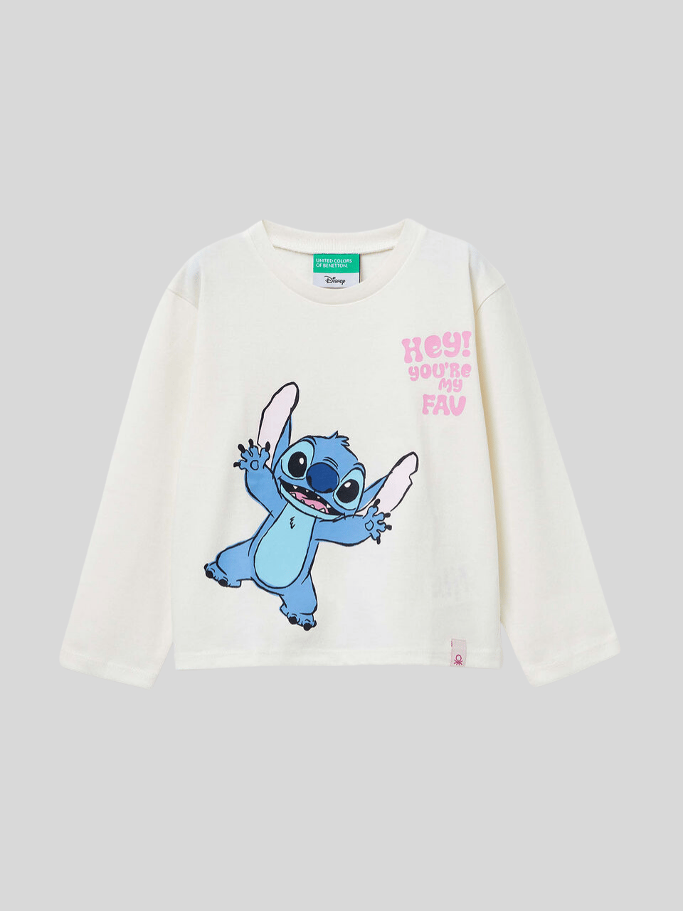 Benetton Kız Çocuk Sittch Sweatshirt 1-6 Yaş Ekru