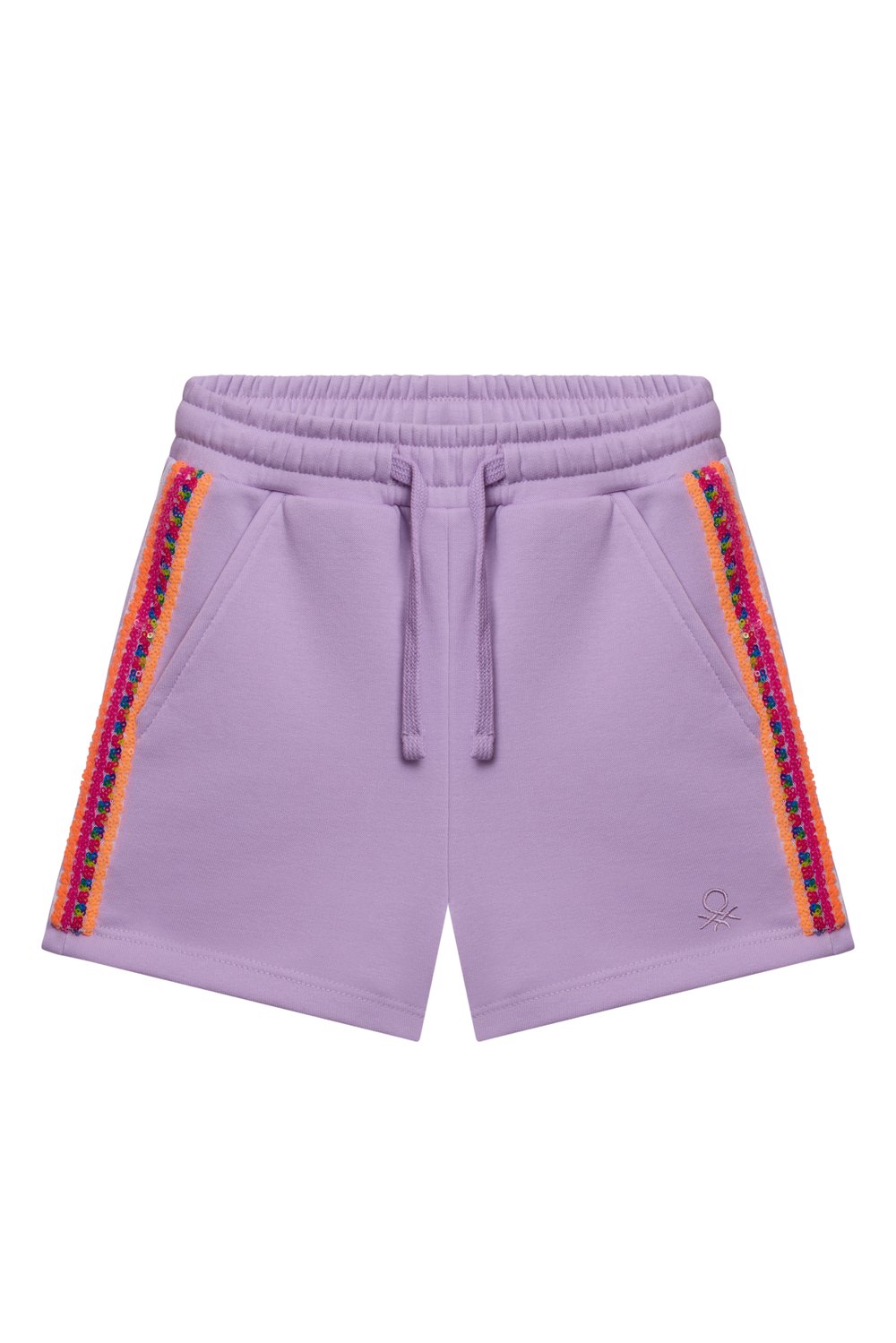 Benetton Kız Çocuk Şort 4-14 Yaş Lila