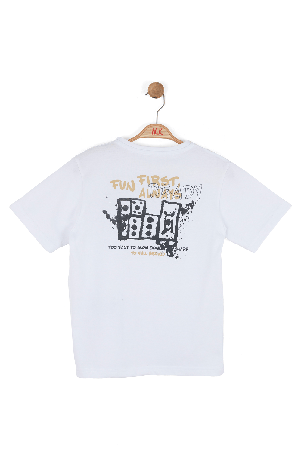 Nk Erkek Çocuk Busy Tshirt 8-14 Yaş Beyaz