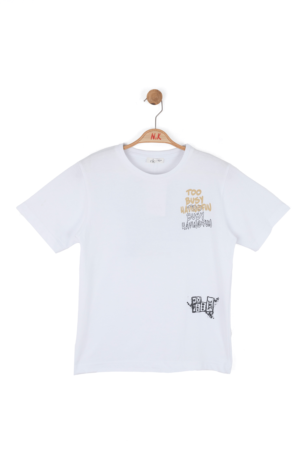 Nk Erkek Çocuk Busy Tshirt 8-14 Yaş Beyaz
