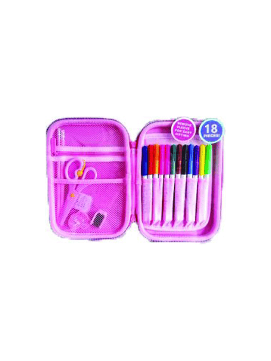 Dream Vest Çicekli Unicorn Kalem Çantası Pembe
