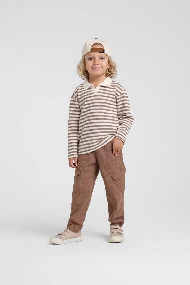 Escabel Bebek Dokuma Pantolon 1-5 Yaş Kahverengi