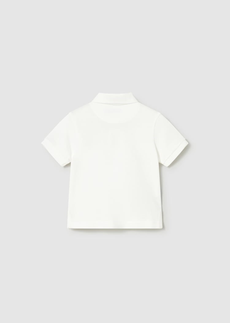 Mayoral Erkek Bebek Baskılı Polo Yaka Tshirt 2-4 Yaş Krem