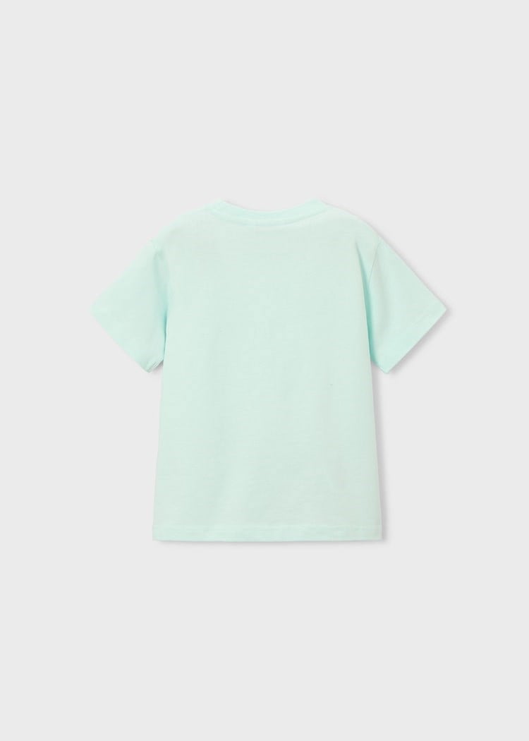 Mayoral Erkek Çocuk Kabartmalı Motosiklet Baskılı Tshirt 4-8 Yaş Yeşil