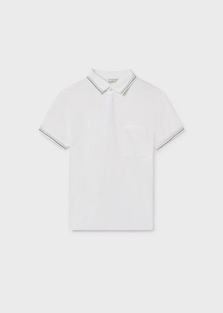 Mayoral Erkek Çocuk Polo Yaka Tshirt 10-14 Yaş Krem