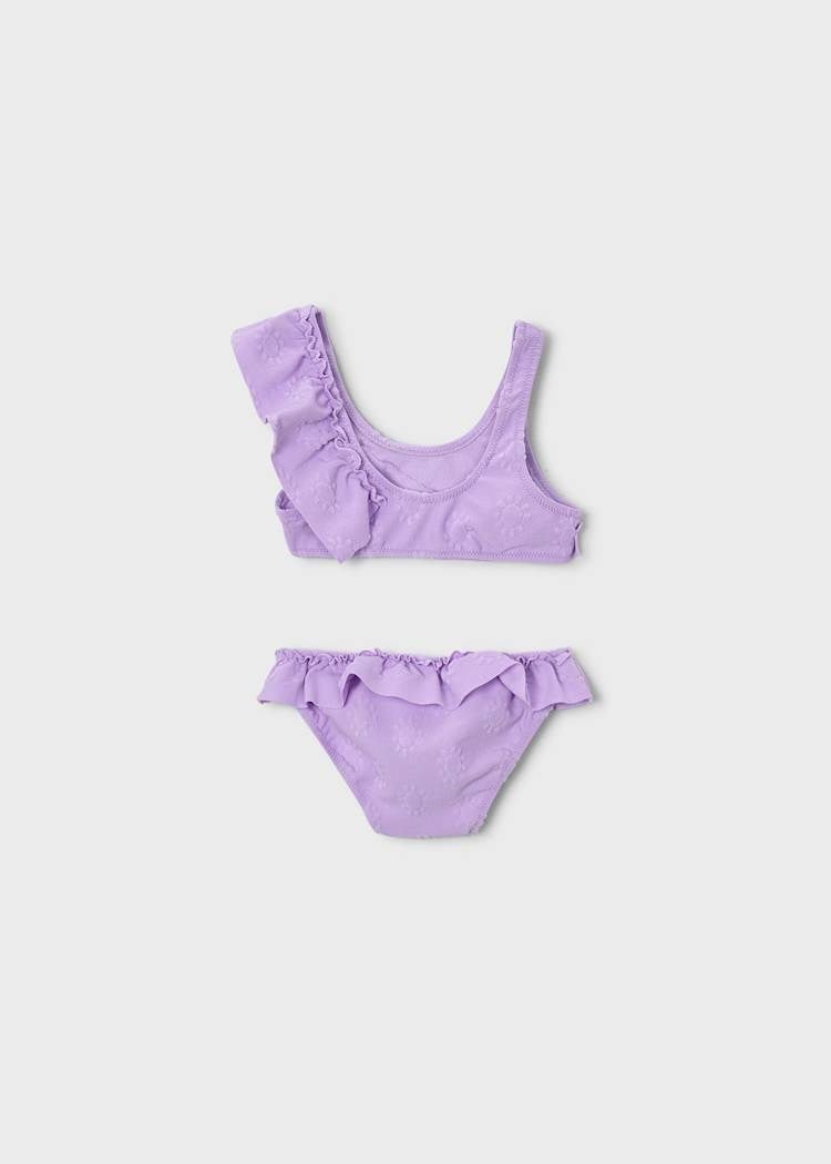 Mayoral Kız Çocuk Fırfırlı Bikini 4-8 Yaş Lila