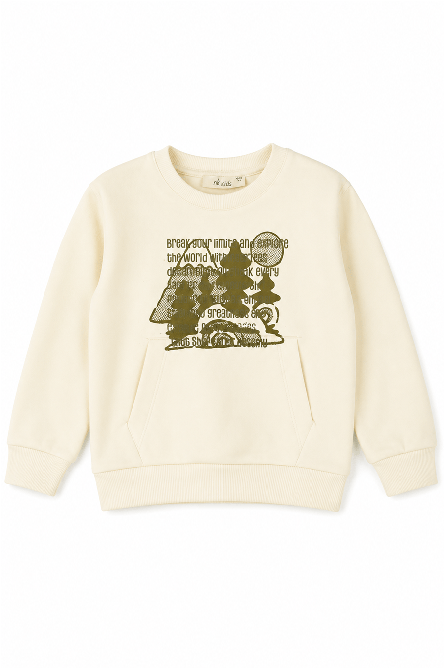 Nk Erkek Bebek Great Sweat 1-4 Yaş Krem