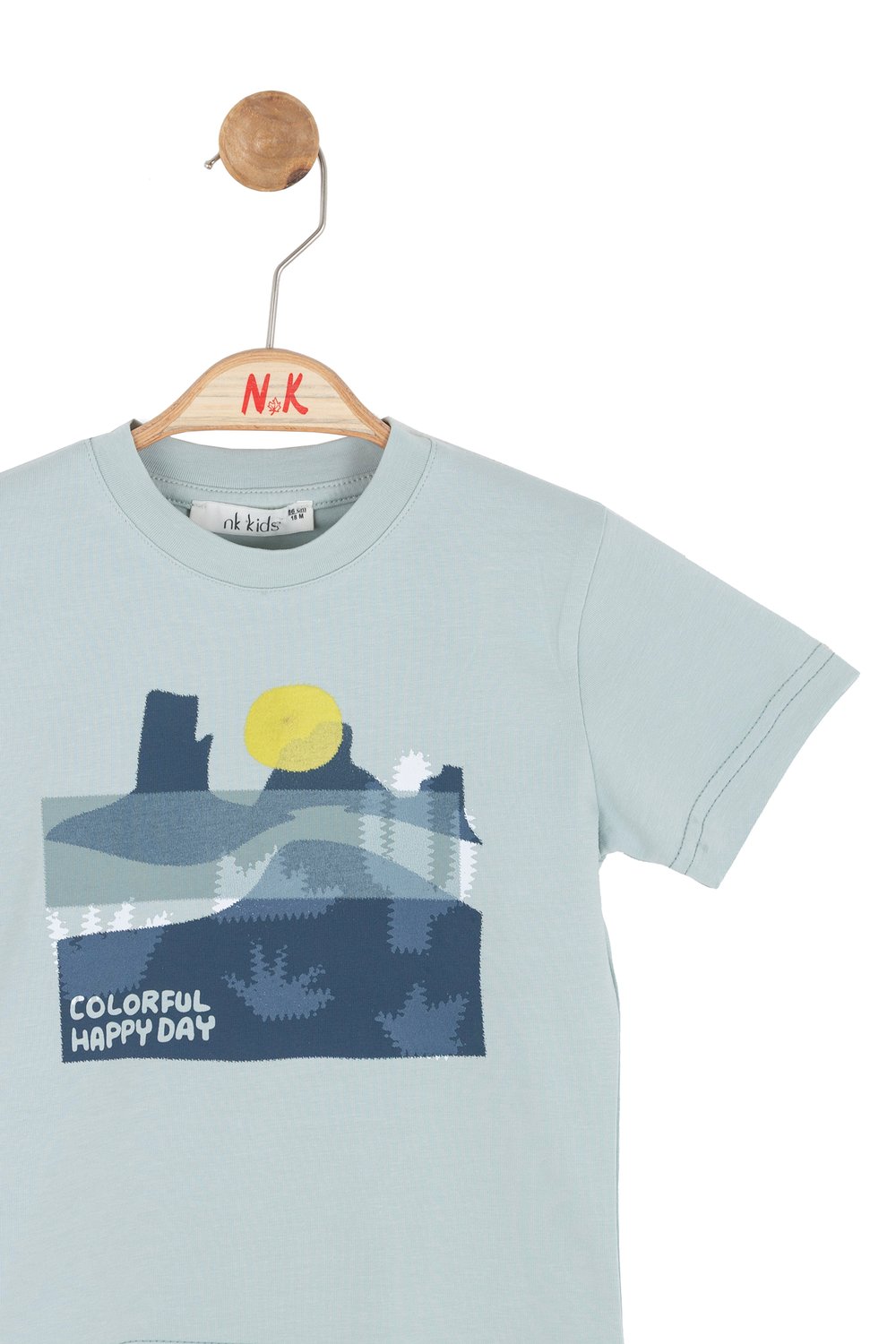 Nk Erkek Bebek Happy Tshirt 1-4 Yaş Mint