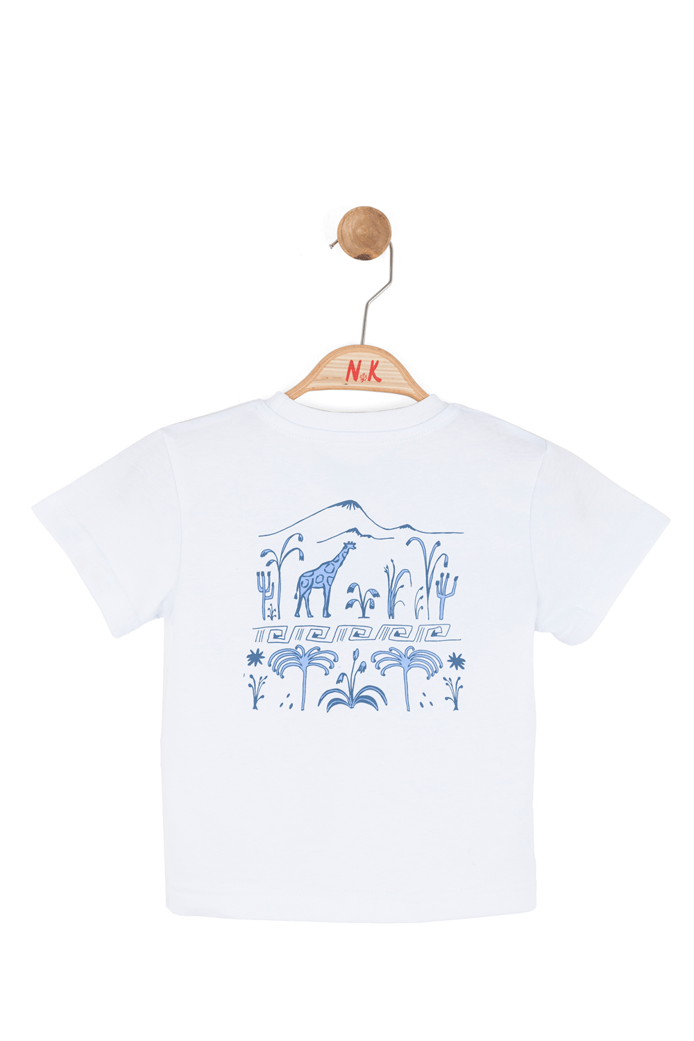 Nk Erkek Bebek South Tshirt 1-4 Yaş Beyaz-Mavi