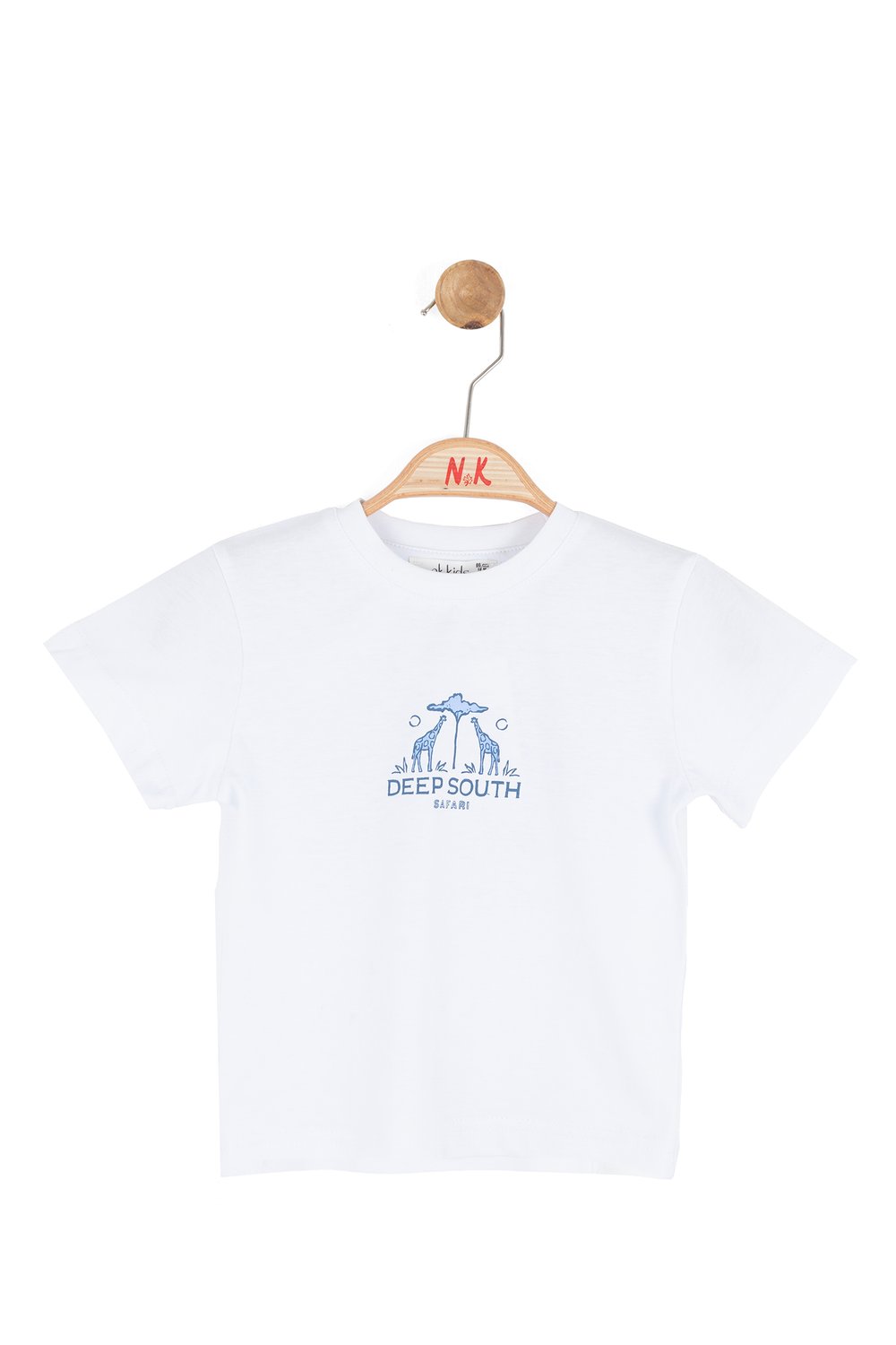 Nk Erkek Bebek South Tshirt 1-4 Yaş Beyaz-Mavi