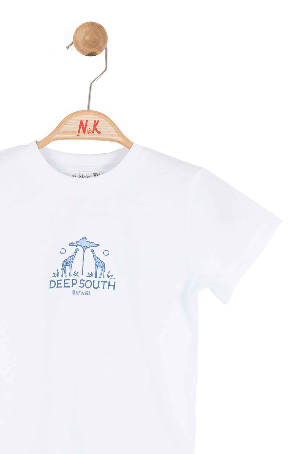 Nk Erkek Bebek South Tshirt 1-4 Yaş Beyaz-Mavi