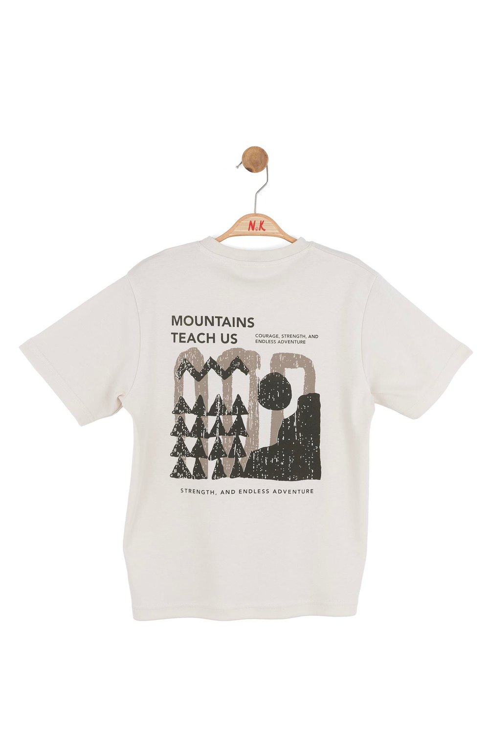 Nk Erkek Çocuk Mount Tshirt 8-14 Yaş Krem-Haki