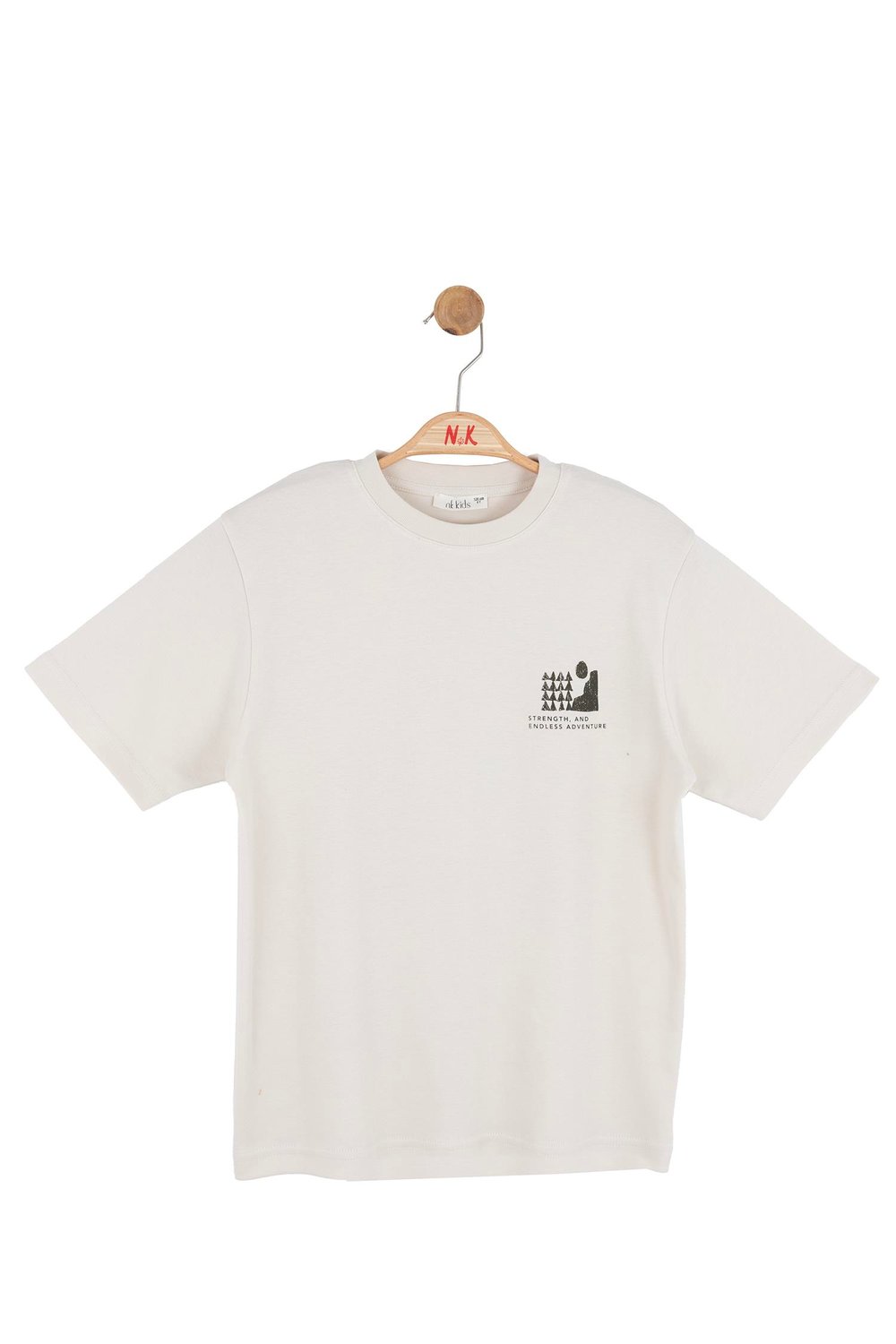 Nk Erkek Çocuk Mount Tshirt 8-14 Yaş Krem-Haki