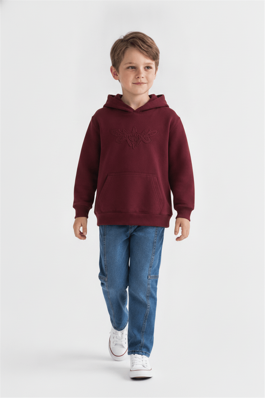 Nk Erkek Çocuk Plum Sweat 8-14 Yaş Bordo