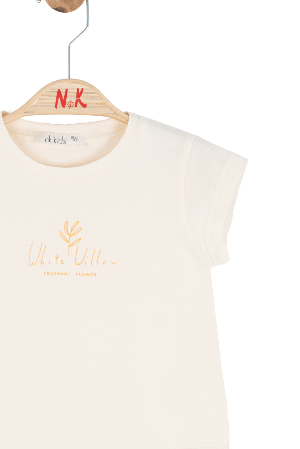 Nk Kız Bebek FragrantTshirt 1-4 Yaş Krem