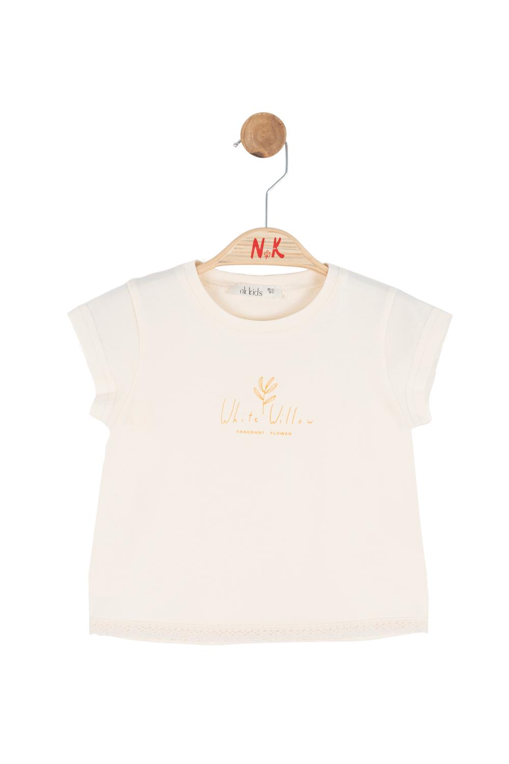 Nk Kız Bebek FragrantTshirt 1-4 Yaş Krem
