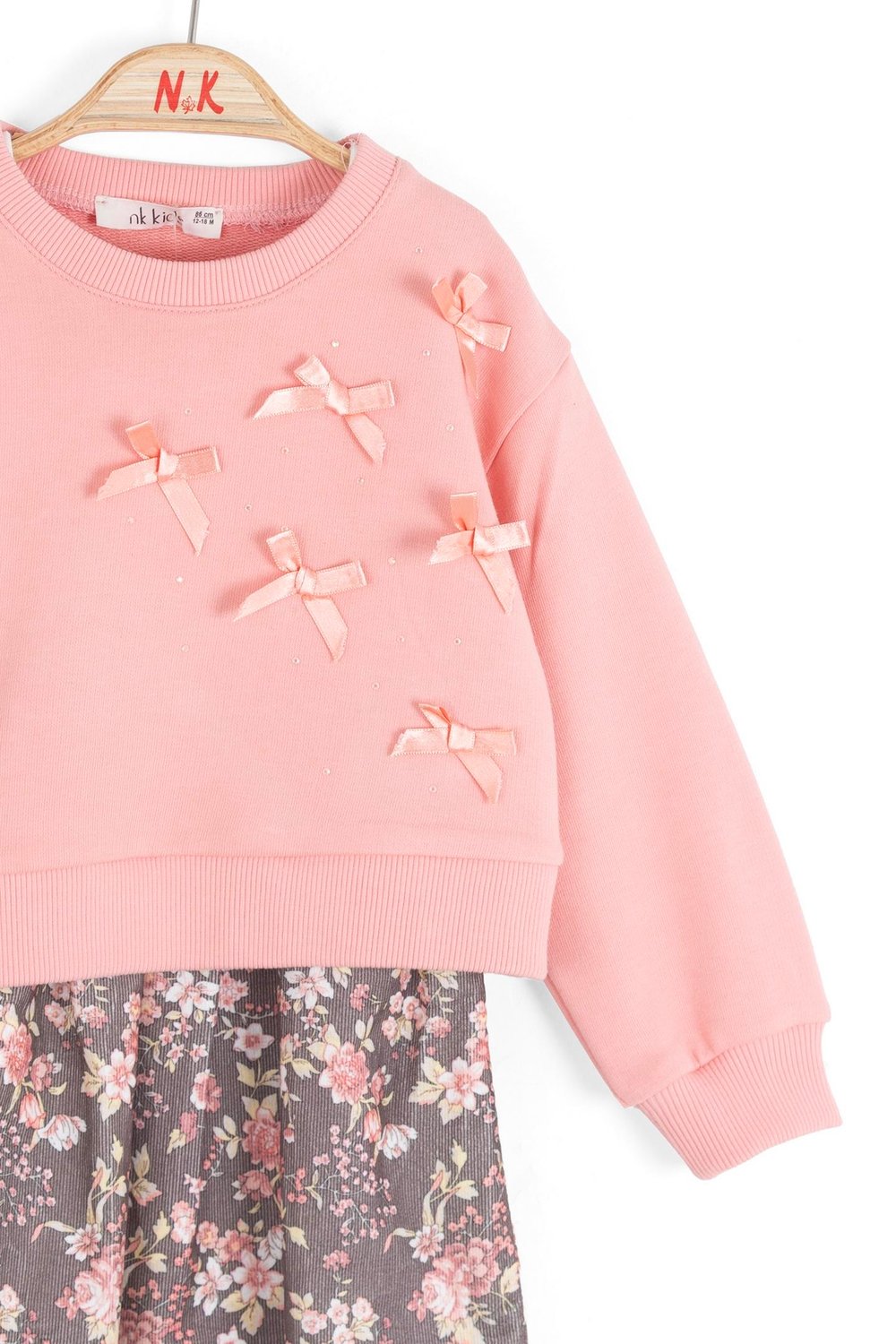Nk Kız Bebek Garden Elbise 1-4 Yaş Pembe