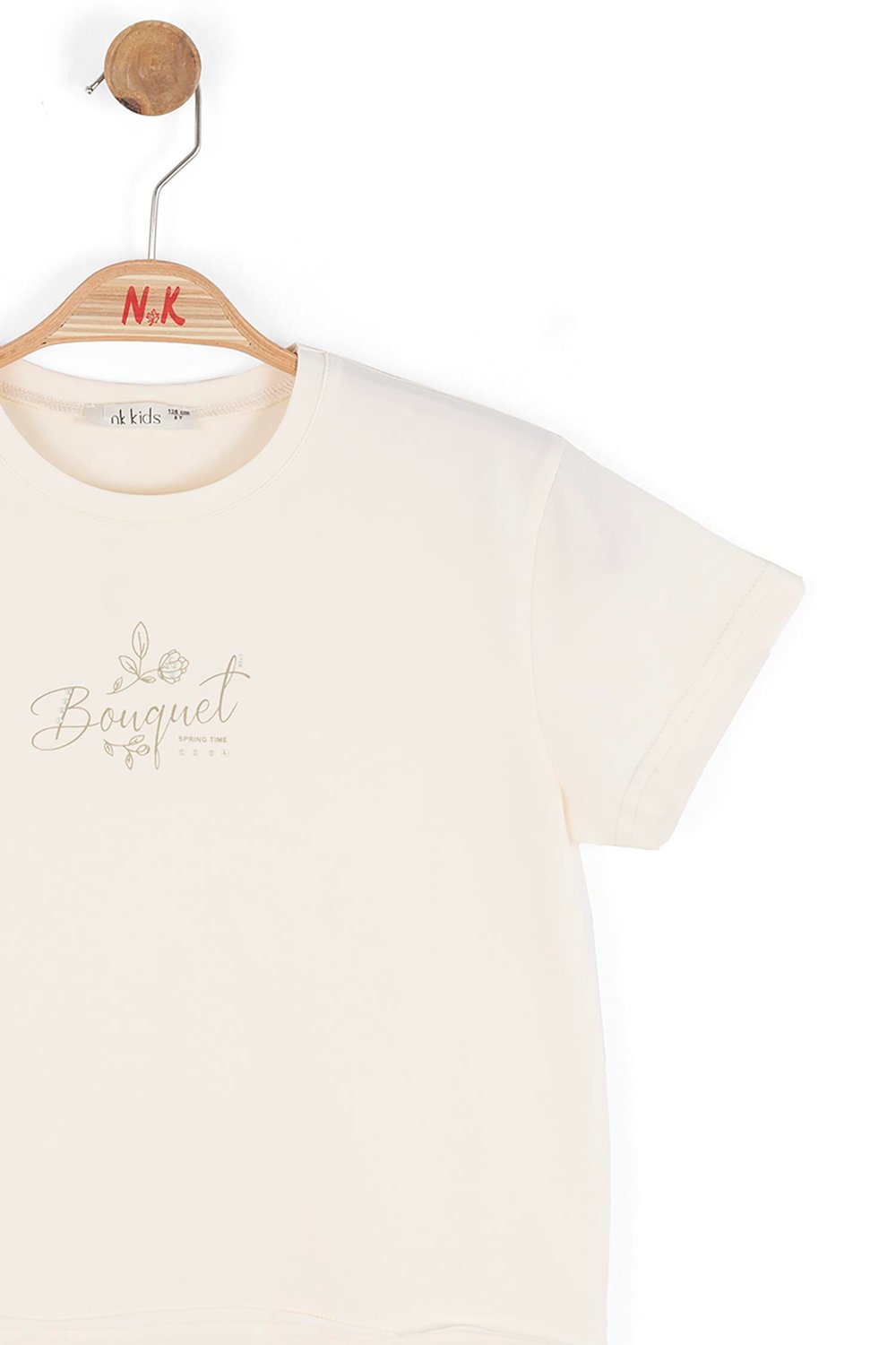 Nk Kız Çocuk Bouguet Tshirt 8-14 Yaş Krem-Yeşil