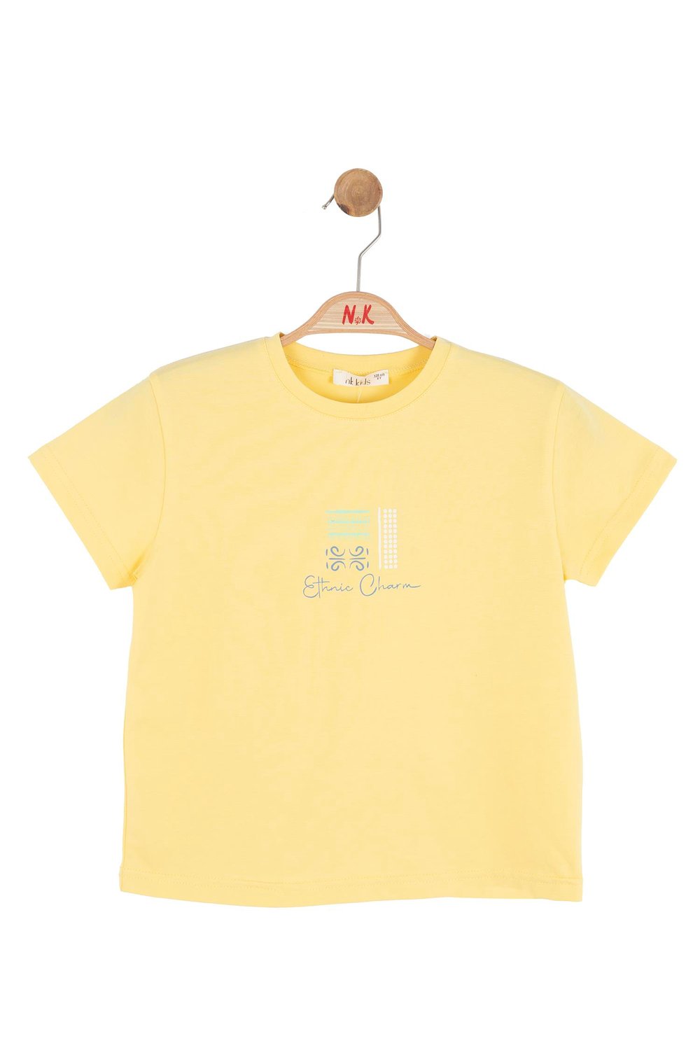 Nk Kız Çocuk Etnik Tshirt 8-14 Yaş Sarı