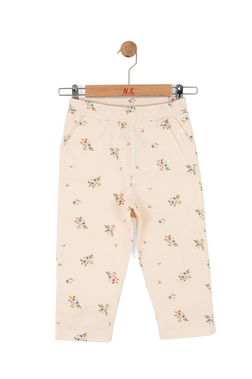 Nk Kız Çocuk Full Bloom Pantolon 4-8 Yaş Krem