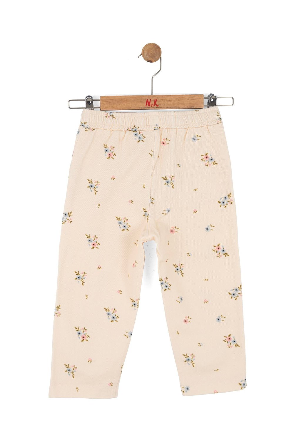 Nk Kız Çocuk Full Bloom Pantolon 4-8 Yaş Krem
