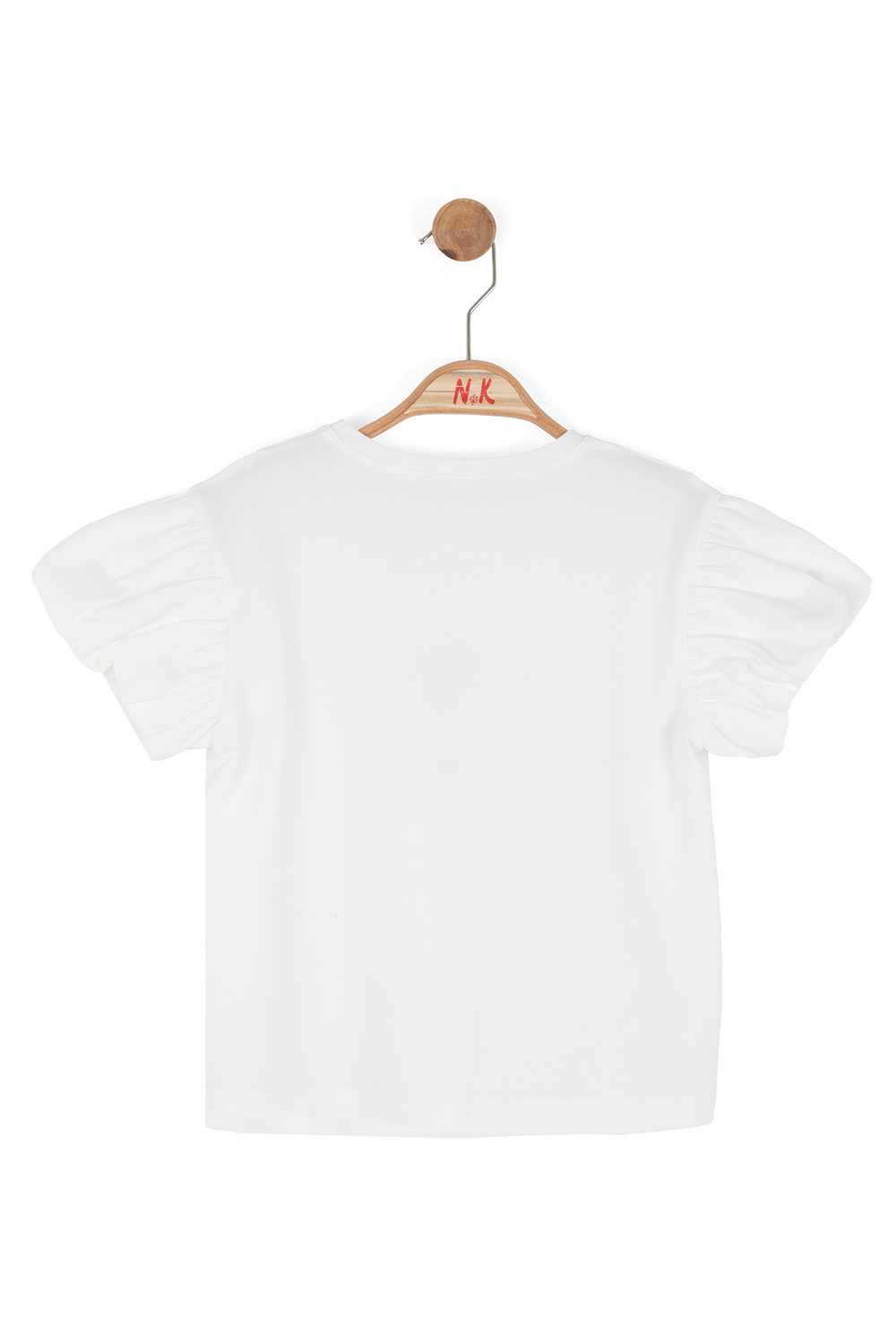 Nk Kız Çocuk Gelincik Tshirt 4-8 Yaş Ekru