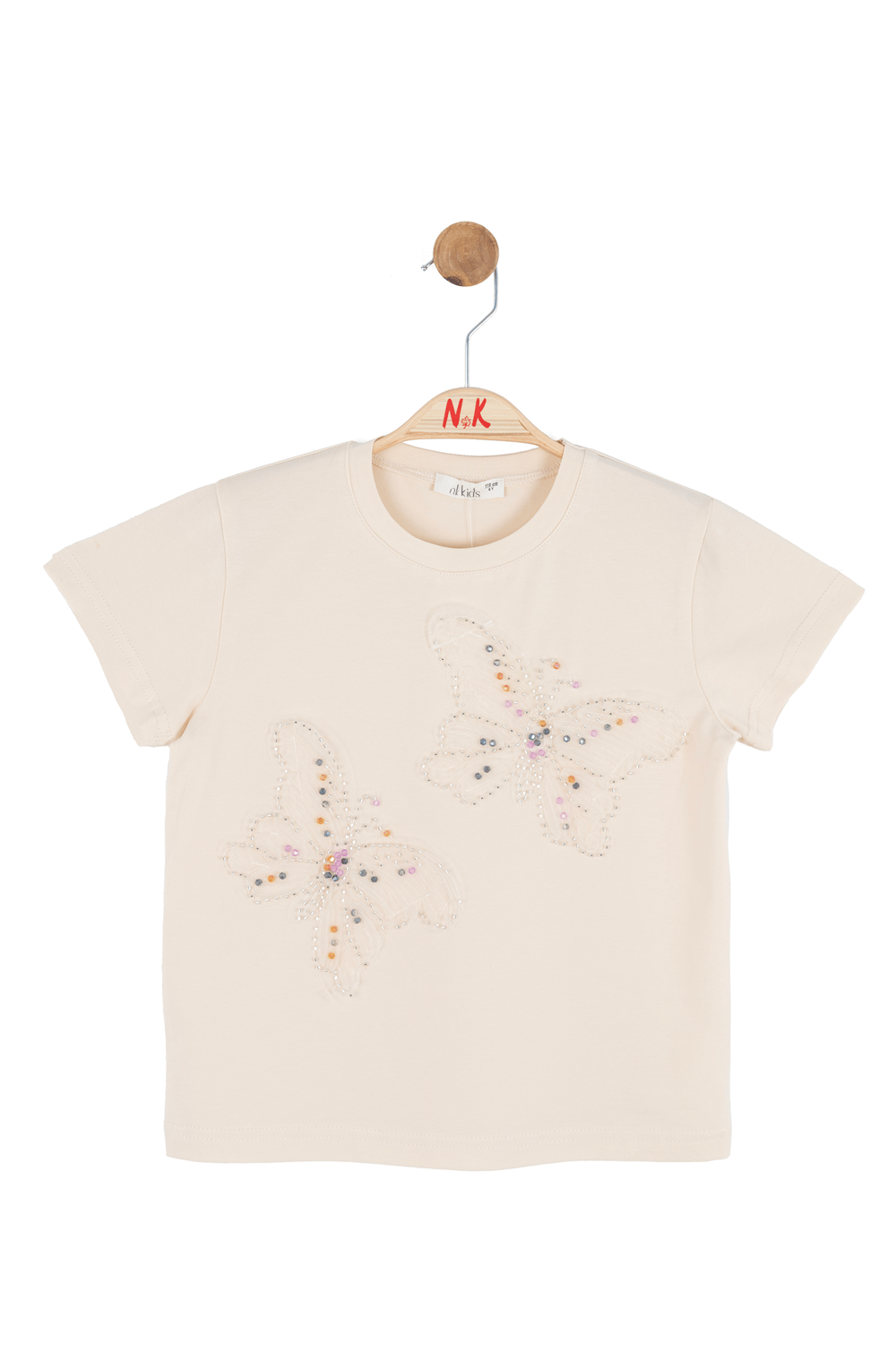 Nk Kız Çocuk Jane Tshirt 4-8 Yaş Krem