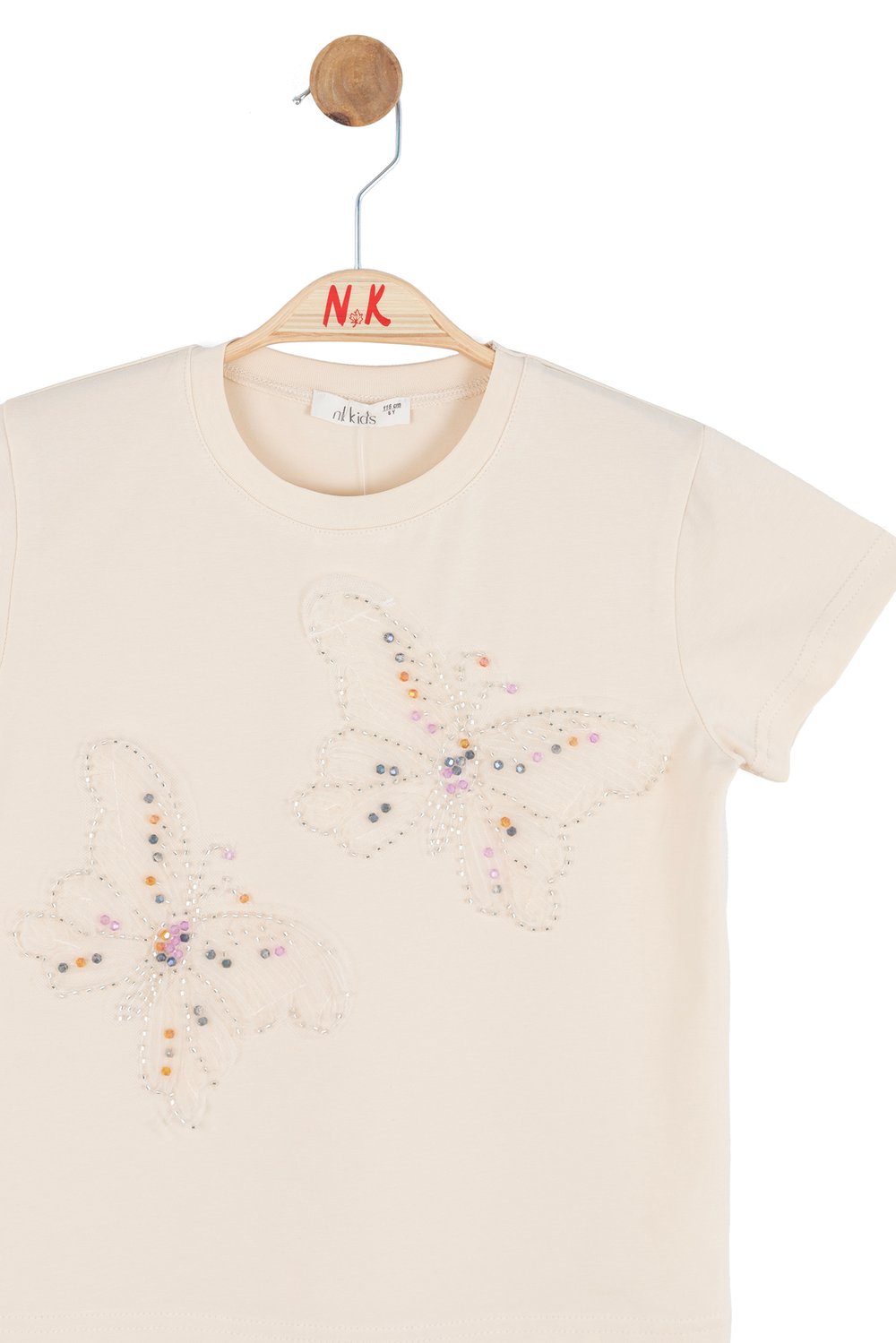 Nk Kız Çocuk Jane Tshirt 4-8 Yaş Krem