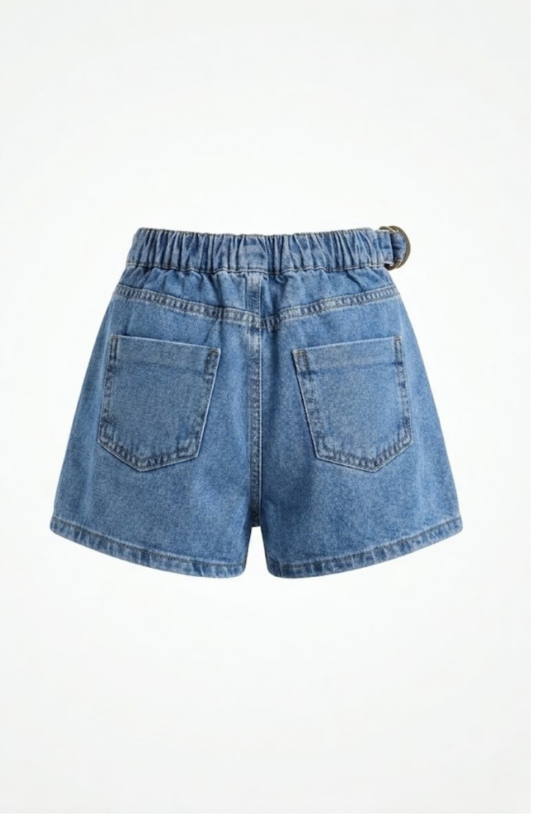 Nk Kız Çocuk Pasific Denim Şort Etek 8-14 Yaş Açık Mavi