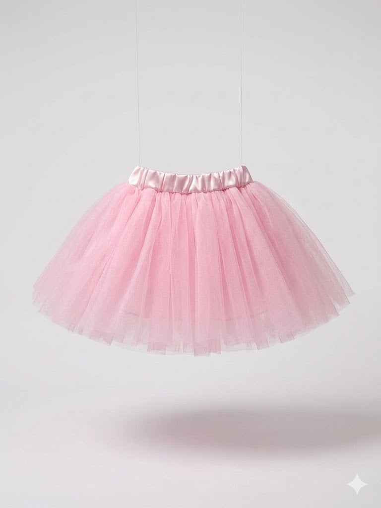 Nk Kız Çocuk Princess Tütü Etek 4-8 Yaş Pembe