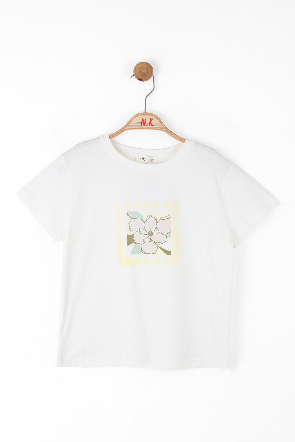 Nk Kız Çocuk Rose Tshirt 8-14 Yaş Ekru