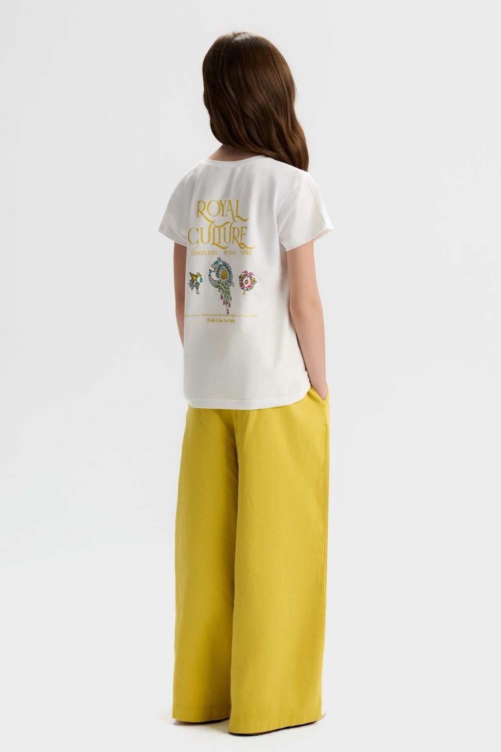 Nk Kız Çocuk Royal Tshirt 8-14 Yaş Ekru-Sarı