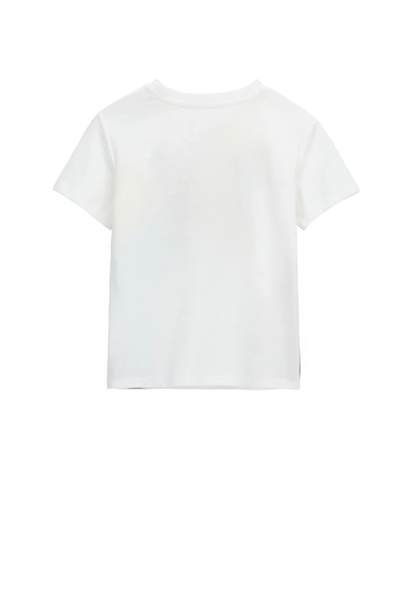 Orginal Marines Erkek Çocuk Baskılı Tshirt 2-9 Yaş Ekru