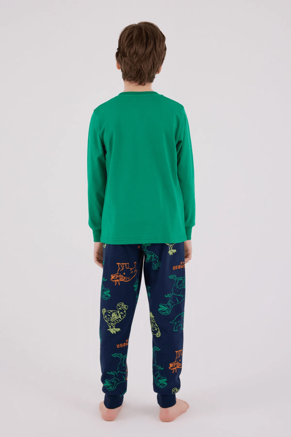 Rolypoly Erkek Çocuk Pijama Takım 2-8 Yaş Yeşil