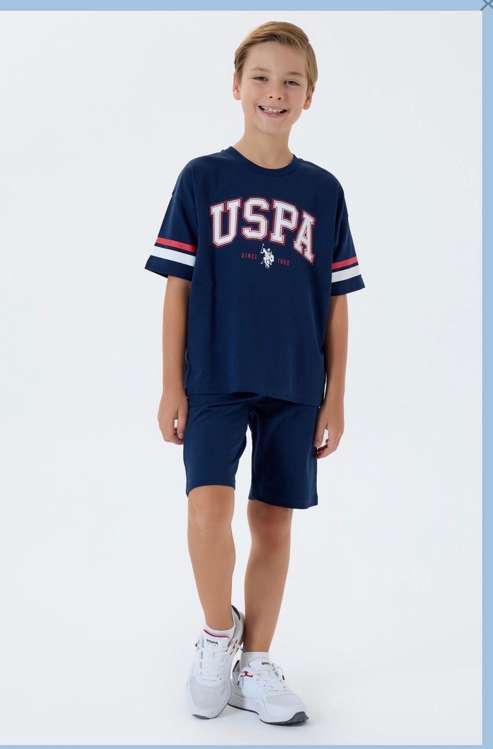 U.S Polo Assn Erkek Çocuk Şortlu Takım 9-15 Yaş Lacivert