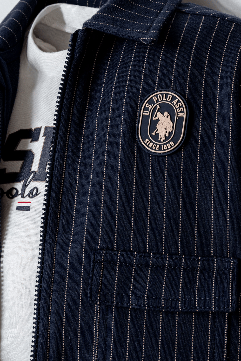 U.S. Polo Assn Erkek Bebek 3Lü Pantolonlu Takım 6-36 Ay Lacivert
