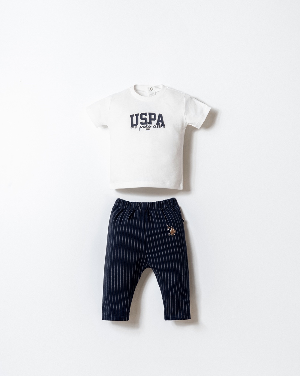 U.S. Polo Assn Erkek Bebek 3Lü Pantolonlu Takım 6-36 Ay Lacivert
