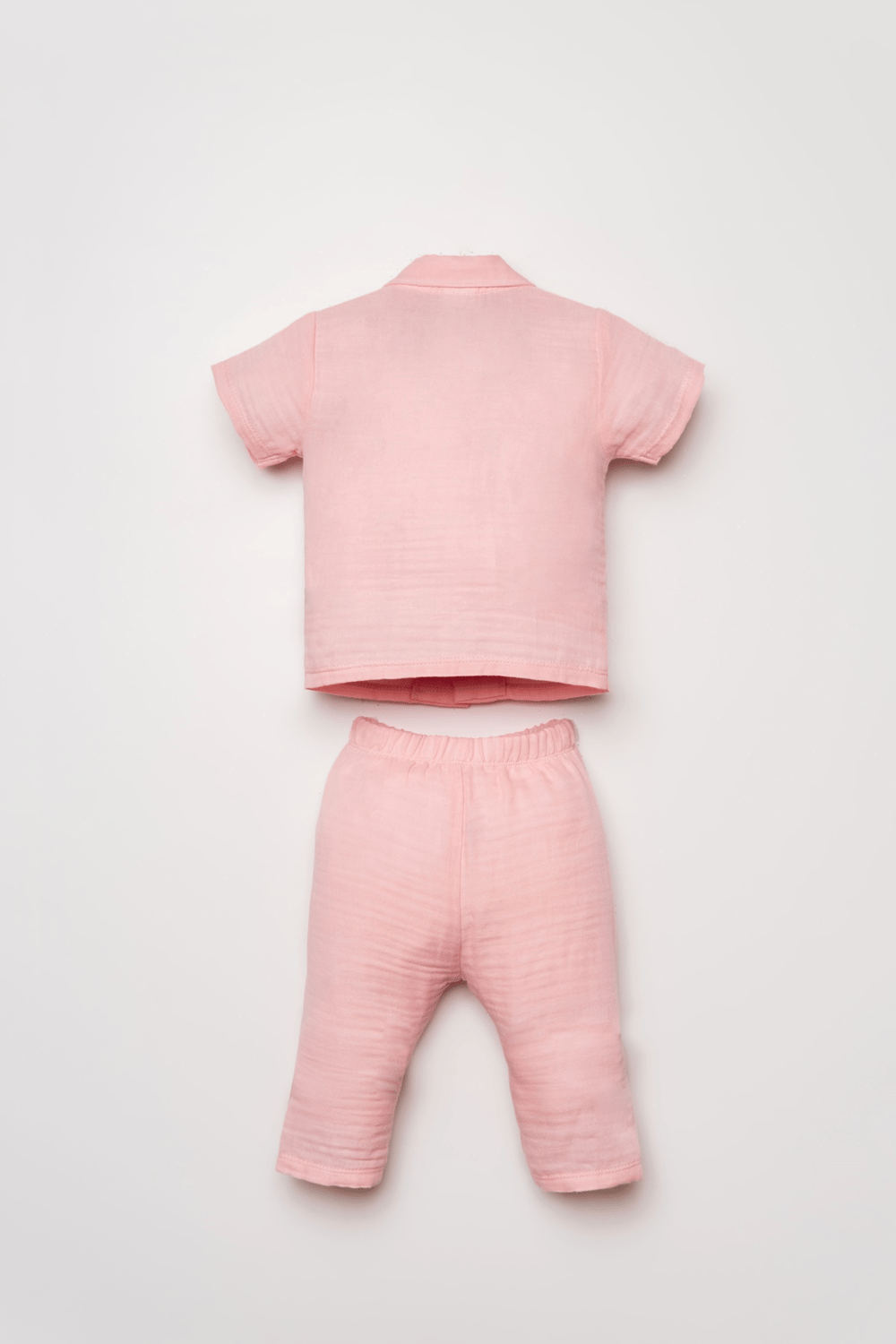U.S. Polo Assn Kız Bebek Müslin Pantolonlu Takım 6-36 Ay Pudra