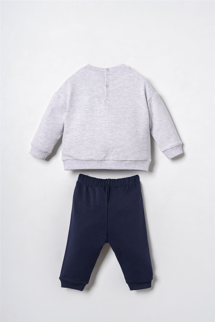 U.S. Polo Assn. Baskılı Erkek Bebek Eşofman Takım 6-36 Ay Gri